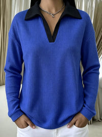 Blu con Collo Nero